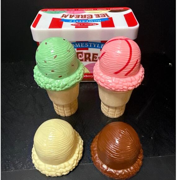 Melissa & Doug Scoop and Stack Ice Cream Cone Magnetic Play Set,l Multicolor - Picture 2 of 6